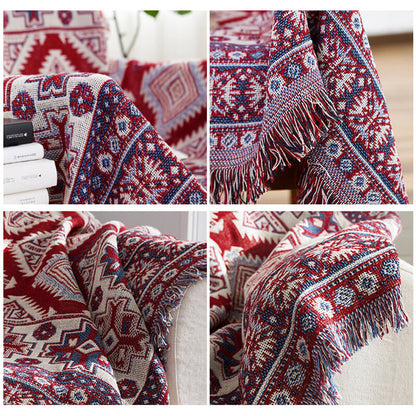 BohoNest™ | Wendbare Bohemian-Wurfdecke mit Quasten