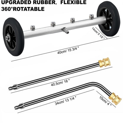 TurboClean™ | 2-in-1 Unterboden- & Flächenreiniger für Hochdruckreiniger