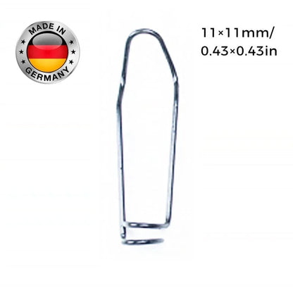 Zaun- & Rohrverbinder Clips aus verzinktem Eisen | Für Gewächshaus, Zaun, Rankhilfe & Spalier | Korrosionsschutz | 11/16/20 mm