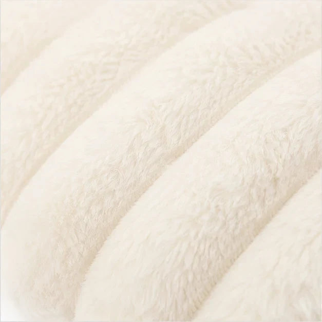 CozyPaw™ | Rundes Plüsch-Haustierbett mit erhöhtem Kuschelrand