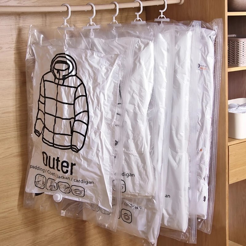 ClosetCrush — Vakuum-Aufbewahrungsbeutel für Kleidung und Ordnung im Kleiderschrank