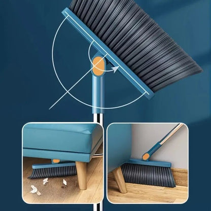 SwiftSweep Pro — Besen- und Kehrschaufel-Set mit langem Stiel und aufrechter Aufbewahrung