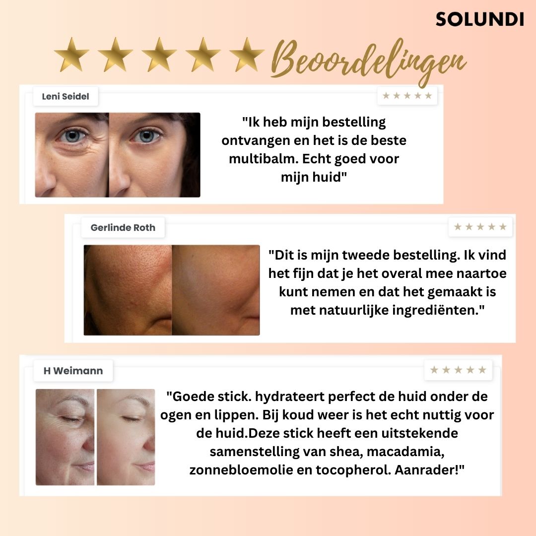 MultiBalm – 3-in-1 Anti-Falten feuchtigkeitsspendender Gesichts-Balsam-Stick