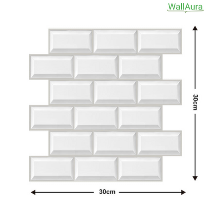 2+2 Gratis | WallAura™ 4er Set 3D Hochwertige Wandfliesen Selbstklebend 30x30 cm