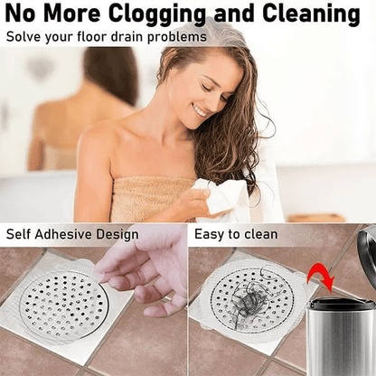 CleanFlow – Einweg‑Abflussaufkleber für Bodenabläufe