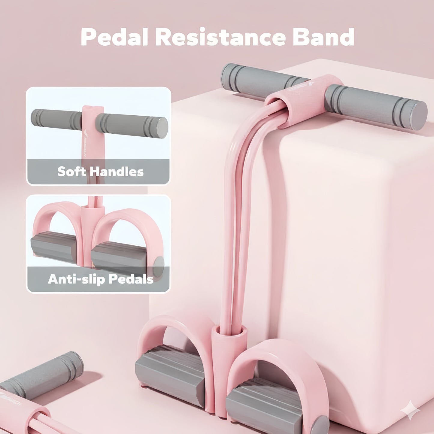 Pedal-Resistance-Band-Trainer für Home-Workout & Muskelstraffung