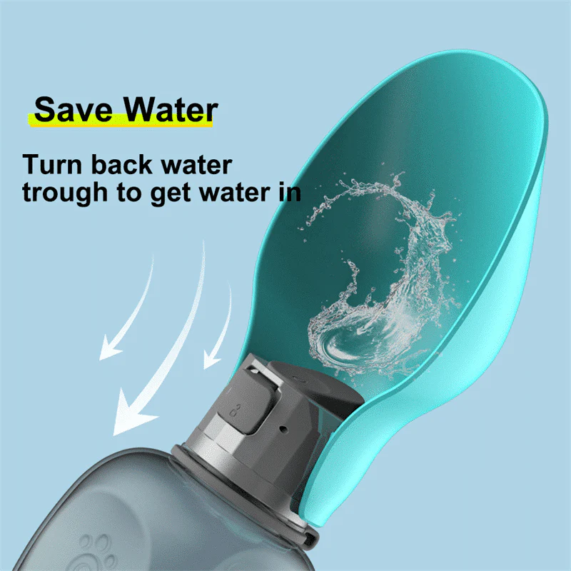 HydroPup™ | Auslaufsichere Hundewasserflasche mit faltbarem Napf