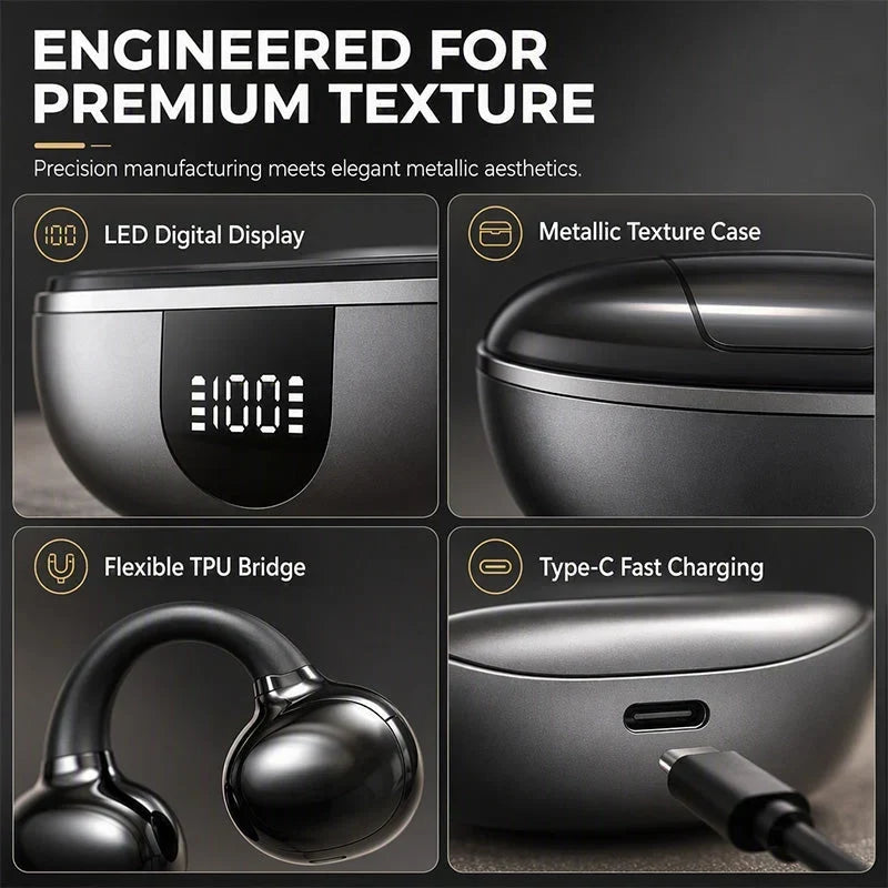 SonicClip™ | Open-Ear Bluetooth 6.0 Clip-Kopfhörer