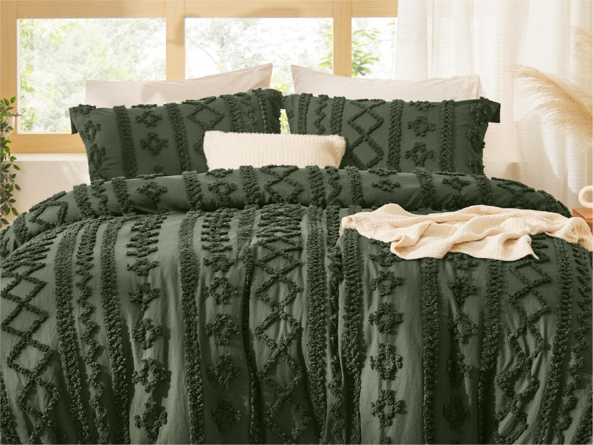 CozyNest™ | Weiches Boho-Bettdecken-Set mit Kissenbezügen | Letzter Tag Rabatt!