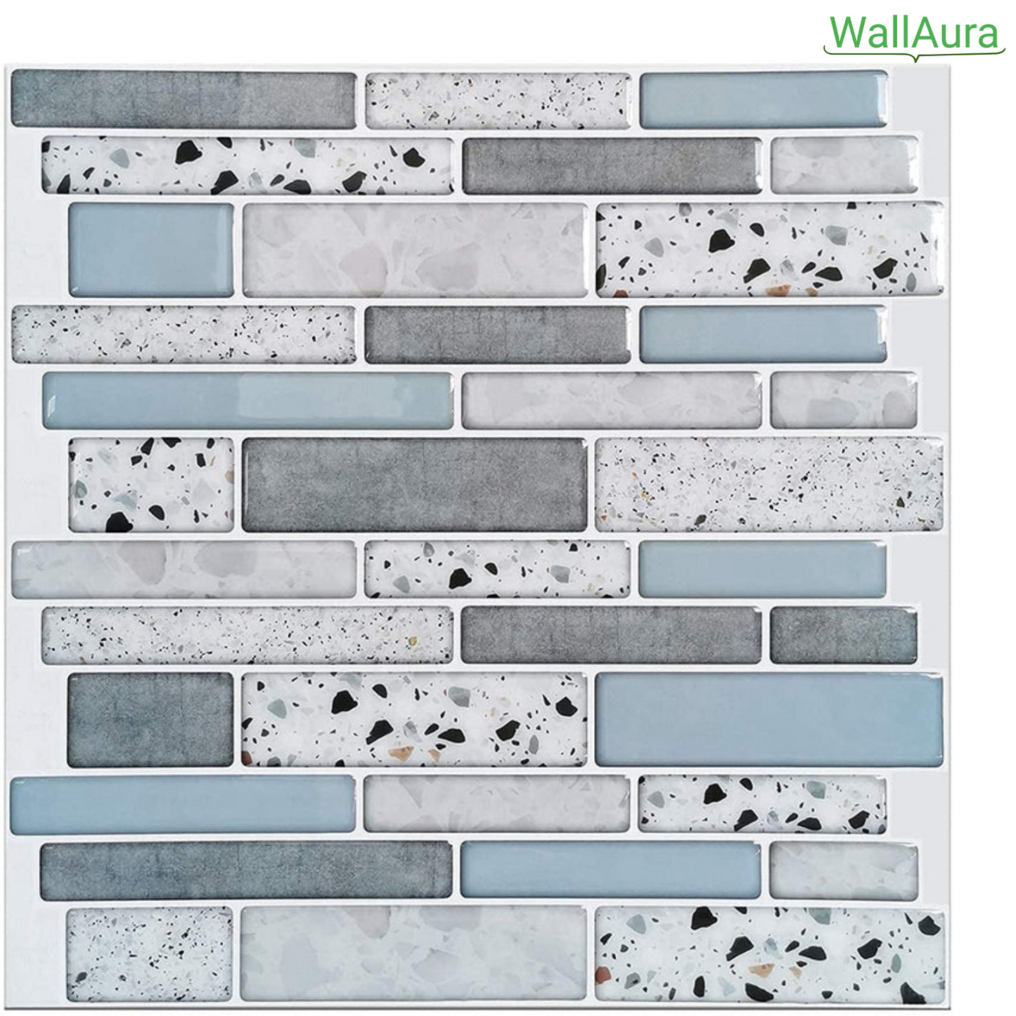 2+2 Gratis | WallAura™ 4er Set 3D Hochwertige Wandfliesen Selbstklebend 30x30 cm