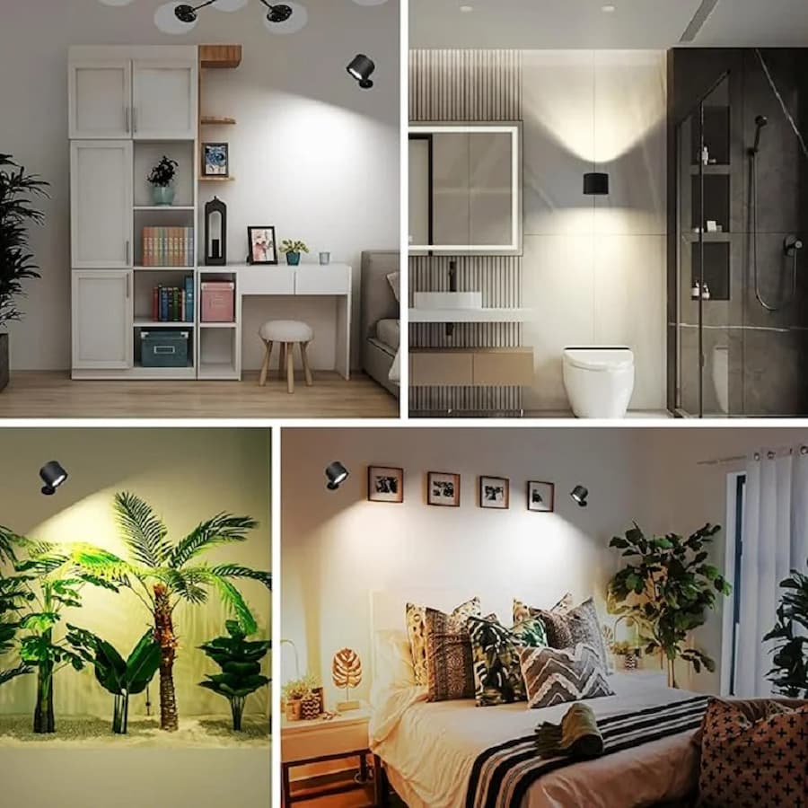 LumaFlex — Wiederaufladbare magnetische LED-Wandleuchte mit Fernbedienung