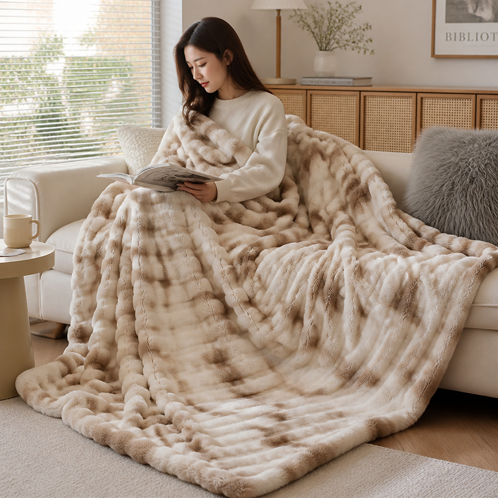 SwirlLuxe™ | Flauschige XXL-Luxus-Kuscheldecke ✨ – Zum Einkuscheln, Wohlfühlen & Verlieben!