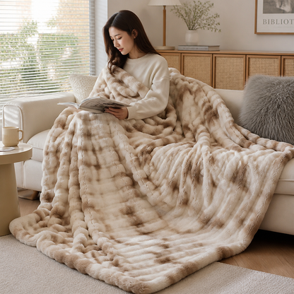 SwirlLuxe™ | Flauschige XXL-Luxus-Kuscheldecke ✨ – Zum Einkuscheln, Wohlfühlen & Verlieben!