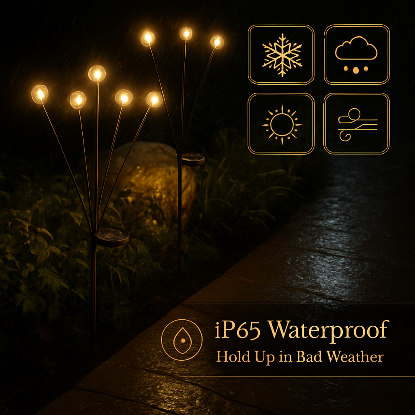 LumiFire™ – Solarbetriebene Glühwürmchen-Gartenlichter für stimmungsvolle Abende [50% Rabatt]