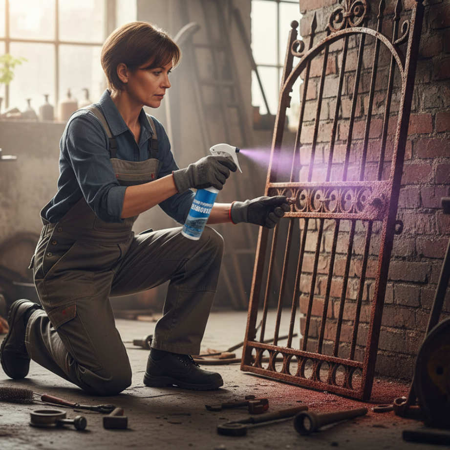 2+1 GRATIS | RustDefy™ | Rostentferner Spray für Metall & Fahrzeugpflege