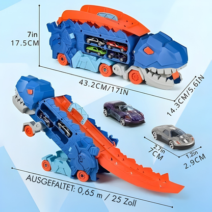 DinoMorph – 4-in-1 Transformer Riesen-Truck & Dino-Spielset | 50% RABATT