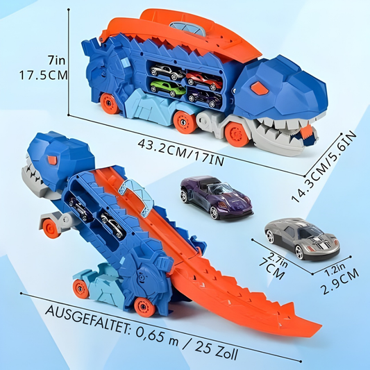 DinoMorph – 4-in-1 Transformer Riesen-Truck & Dino-Spielset | 50% RABATT