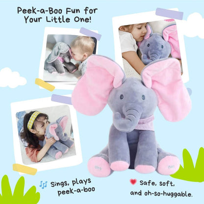 PeekPal™ | Sprechender Plüschelefant, der spielt, singt und Freude bereitet