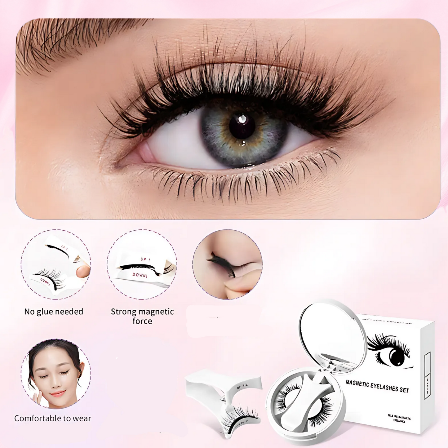 BeauAlori Magnetisches Wimpern-Set – Einfache Anwendung (Neue Edition)