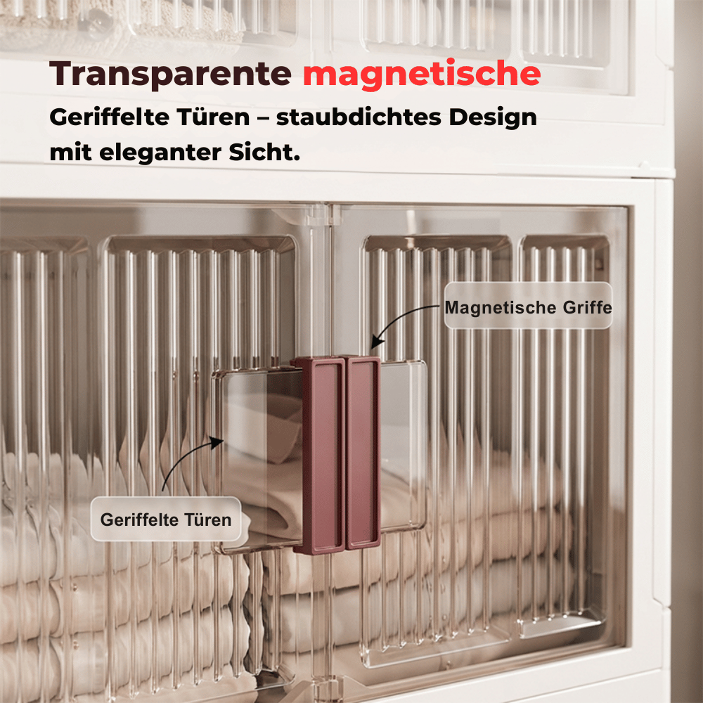 50% RABATT | VersaNest™ |  Faltbares Aufbewahrungssystem mit Magnettüren & Rollen