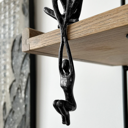EdelKunst — Abstrakte hängende Skulptur zur Dekoration: Paar