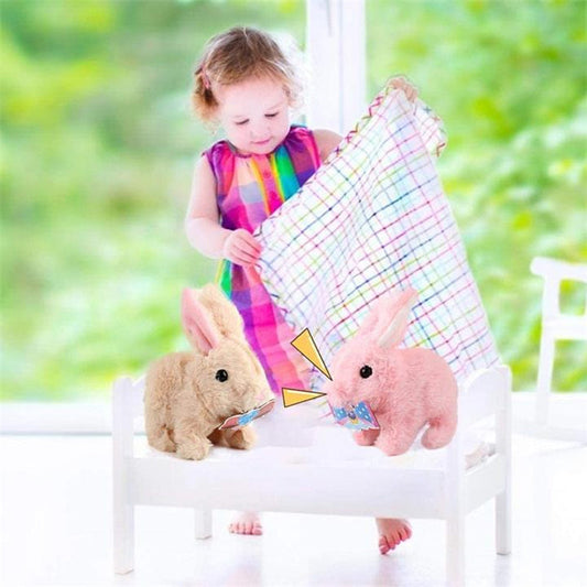 PlüschHase™️ Sicherer Spielspaß für Kinder mit simulierten Kaninchenbewegungen | 50% RABATT