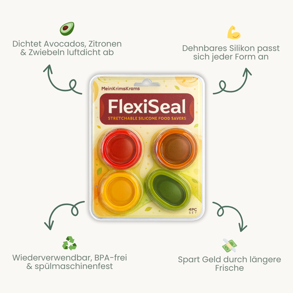 FlexiSeal — Frische erhalten, Verschwendung stoppen und deine Lebensmittel zum Strahlen bringen!