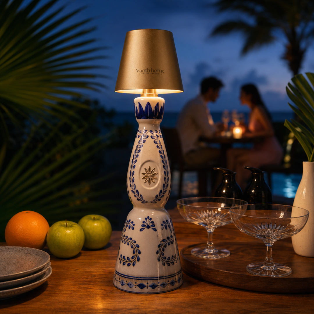 Luminova™ – Kabellose Flaschenlampe mit USB-C