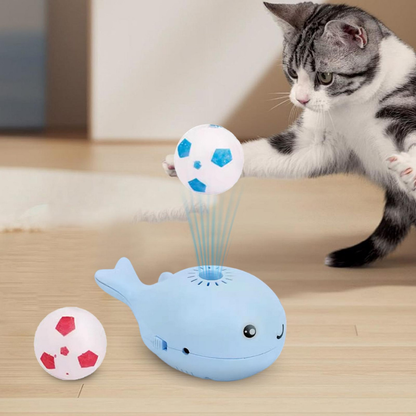 WhalePlay™ | Interaktiver schwebender Katzenball (2 Bälle GRATIS)