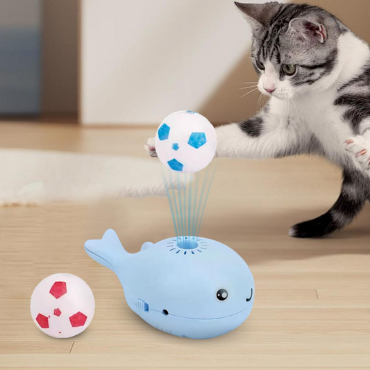 WhalePlay™ | Interaktiver schwebender Katzenball (2 Bälle GRATIS)