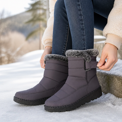 SnowComfort™ | Warme orthopädische Damen-Winterstiefel mit Plüschfutter und rutschfester Sohle