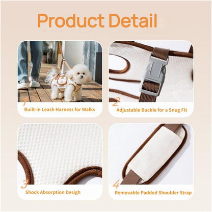 PawCarry™ | Hundetrage – Schultergurt, atmungsaktiv & sicher