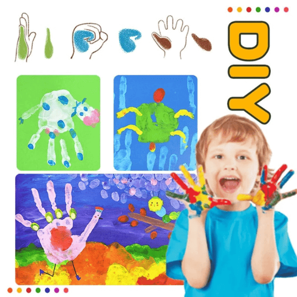 FunPaint – Fördern Sie die Kreativität Ihres Kindes mit bunten Fingerfarben! | 50% RABATT