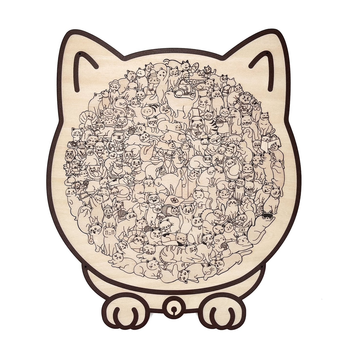 Mila – 135-teiliges Morandi Katzen-Puzzle | 2+1 GRATIS