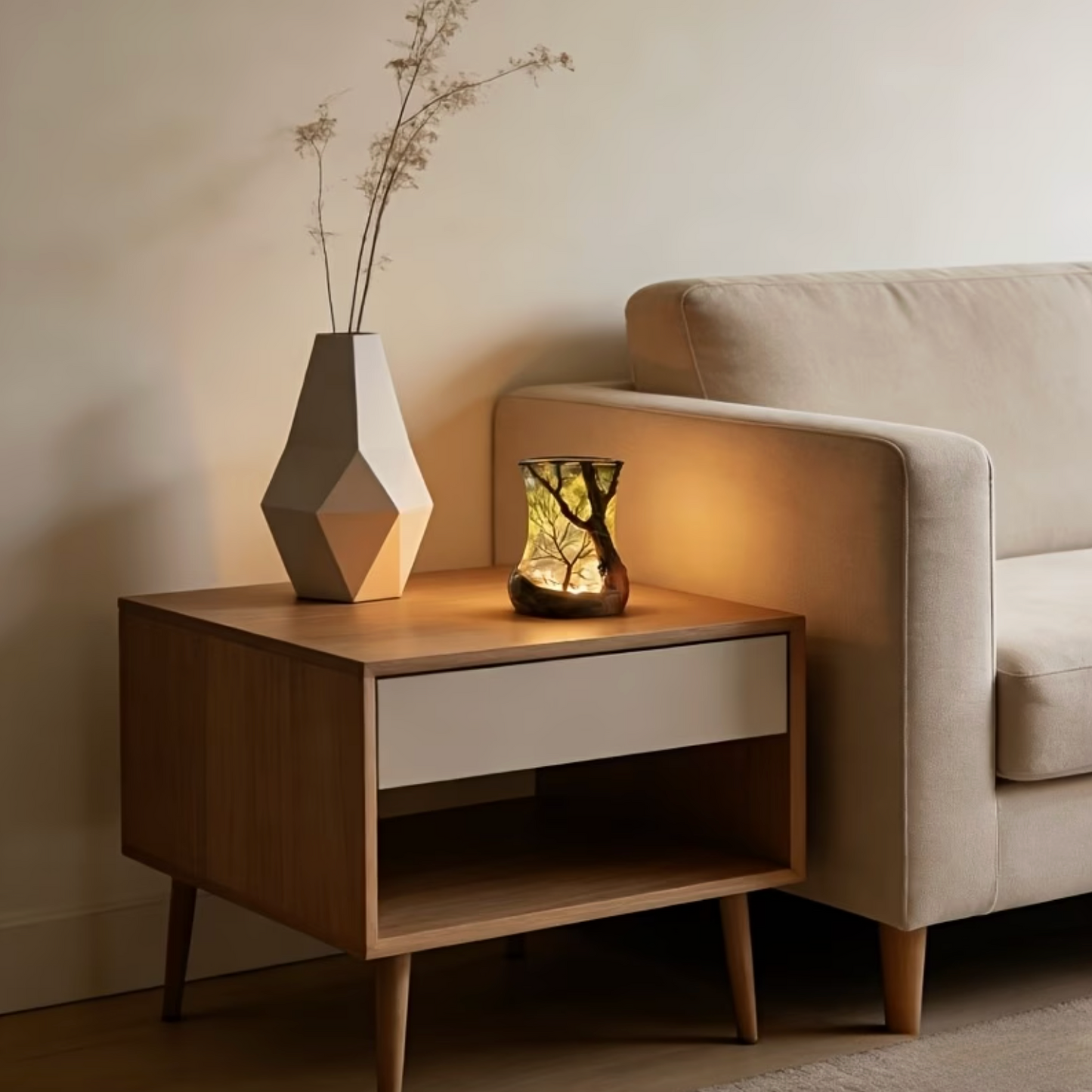 WaldLicht™ | LED-Atmosphärenleuchte mit Baumschatten-Projektion