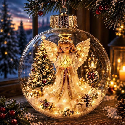 LuminaraCharm™ | Beleuchteter Weihnachtsanhänger mit Miniatur-Winterszene