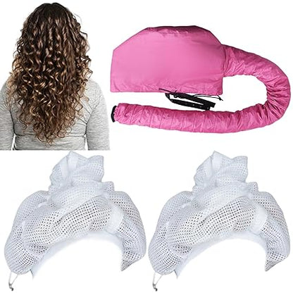 Tragbare Locken – Haubentrockner‑Mütze für das Haar