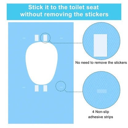 PureSeat™ | Hygienische Einweg-Toilettensitzbezüge (100 Stück) – Kompakt, leicht verstaubar & ideal für unterwegs!