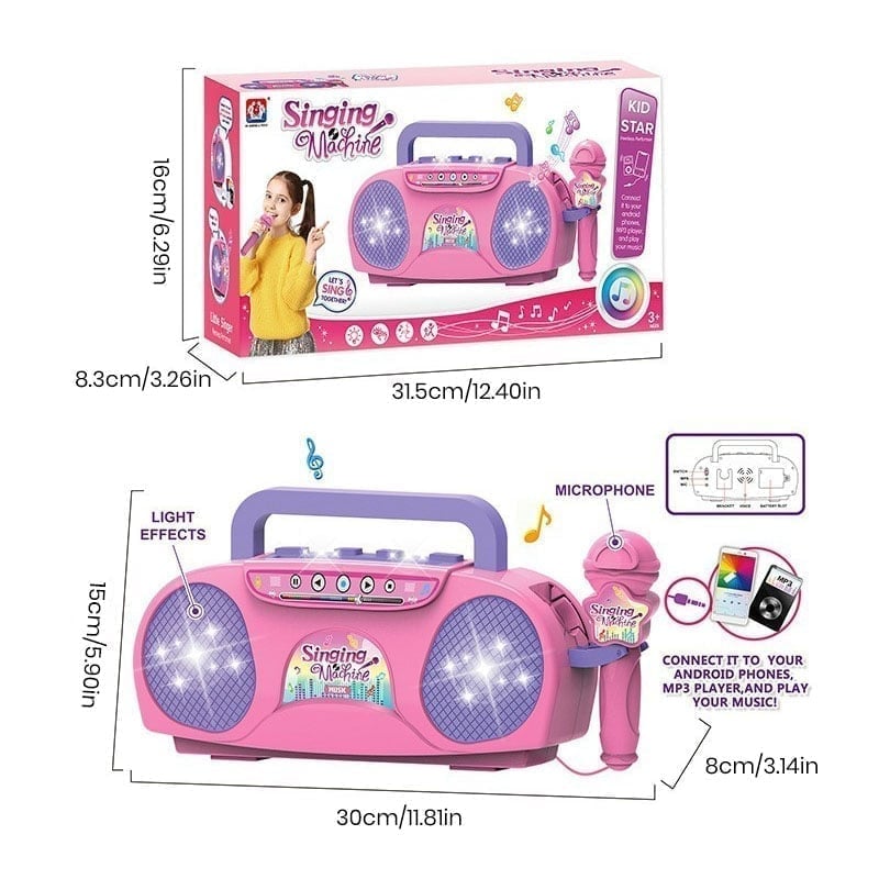 StarMic™ | Kinder Karaoke-Mikrofon mit verstellbarem Ständer