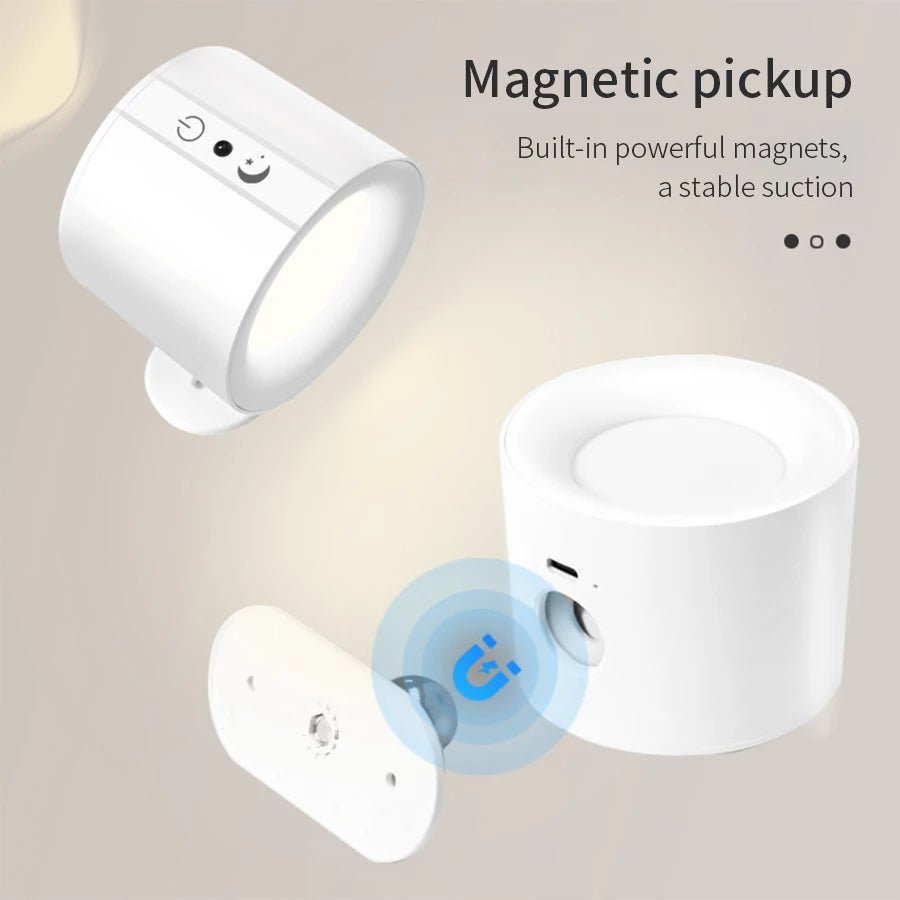 LumaFlex — Wiederaufladbare magnetische LED-Wandleuchte mit Fernbedienung