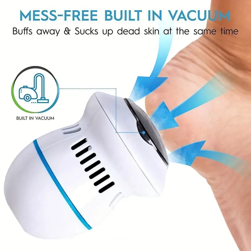 VitaStep Pro — Elektrischer Hornhautentferner für die Füße mit austauschbaren Aufsätzen