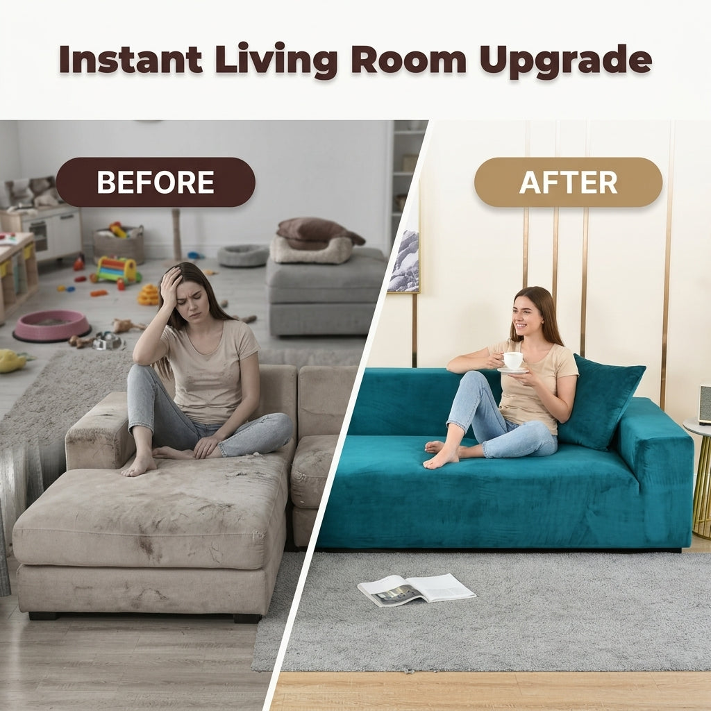 Premium Universal Sofaüberzug – Vollständiger Fleckenschutz