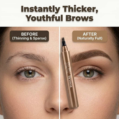 Wasserfester Microblading Augenbrauenstift – Wischfest, 12 Stunden Halt