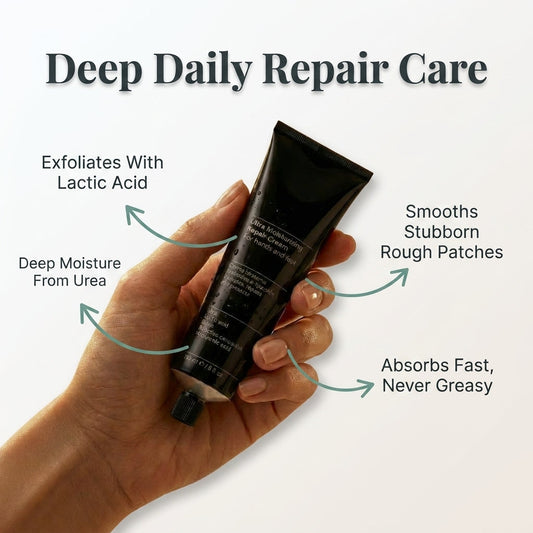 Ultra-feuchtigkeitsspendende Reparaturcreme – Tiefe Hydratation für raue Hände, Füße & Beine