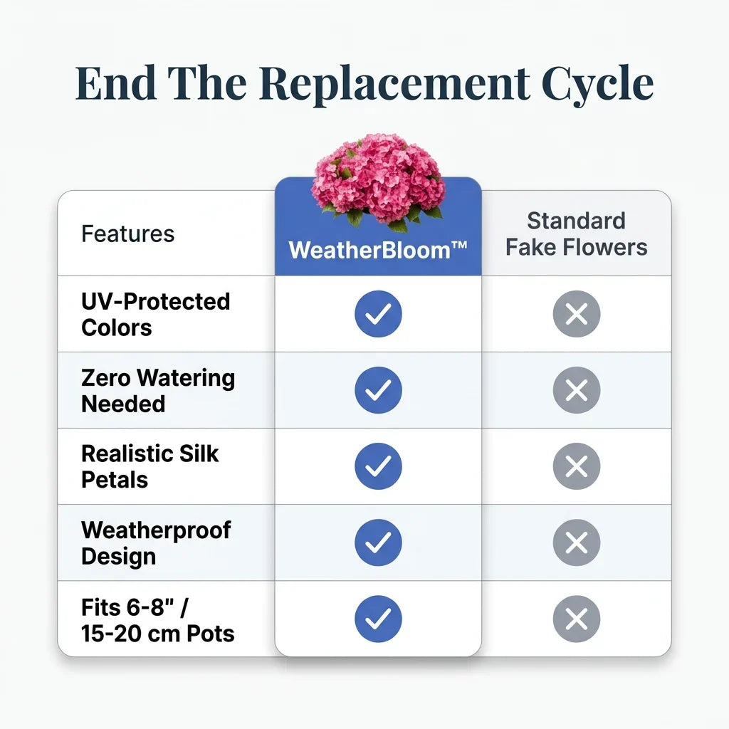 WeatherBloom™ – Wetterfeste Seidenblumen, verblassen oder verwelken nie