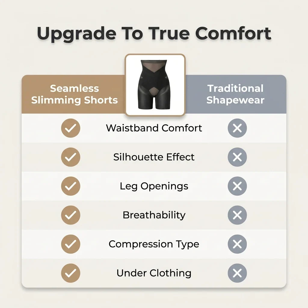 Shapewear-Shorts – Definierte Silhouette ohne Hochrollen oder Einschnüren
