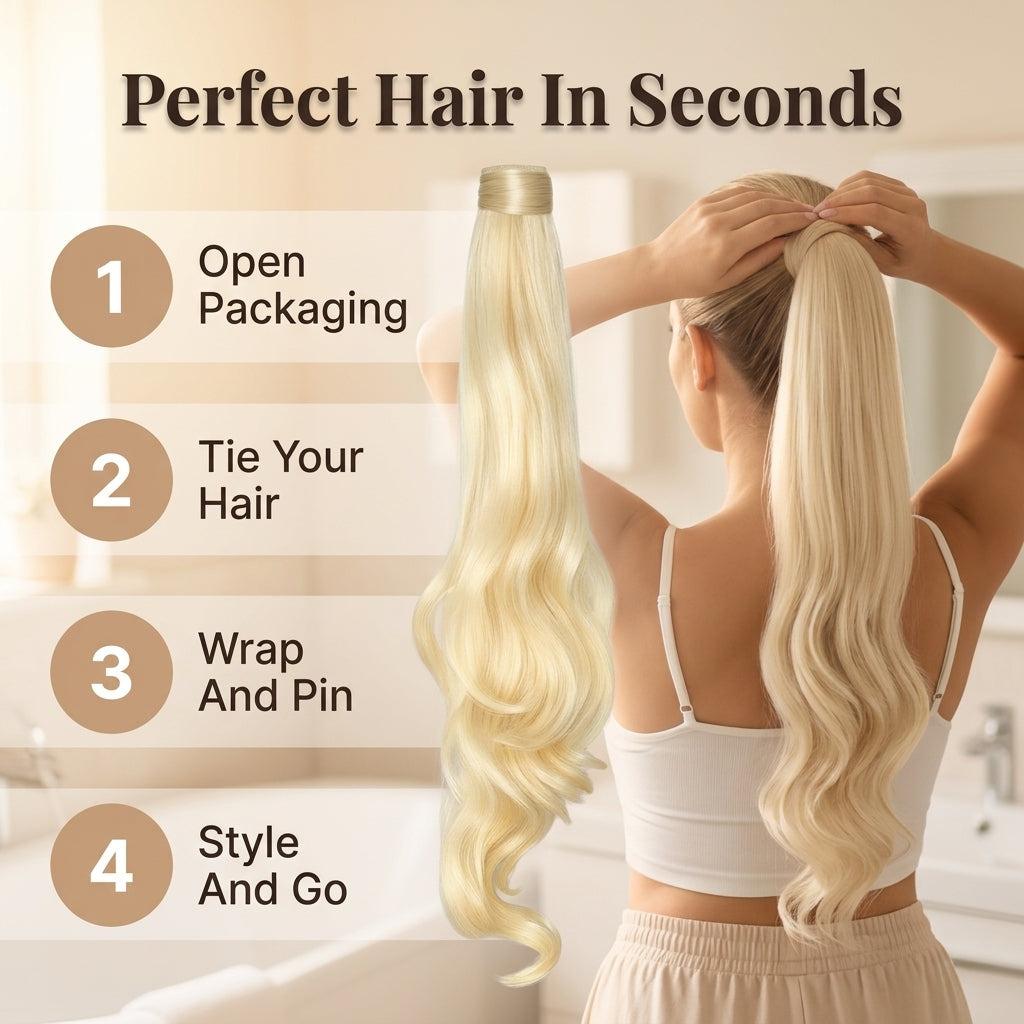 Valcero Pferdeschwanz-Extension – Natürlicher Look & Gefühl