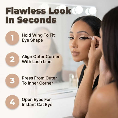 Wiederverwendbare Eyeliner-Aufkleber – Sofortiger Glamour-Look in Sekunden