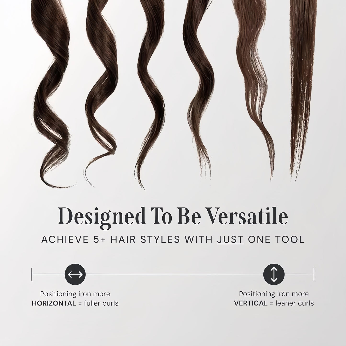 Valcero 2-in-1 Haarglätter und Lockenstab