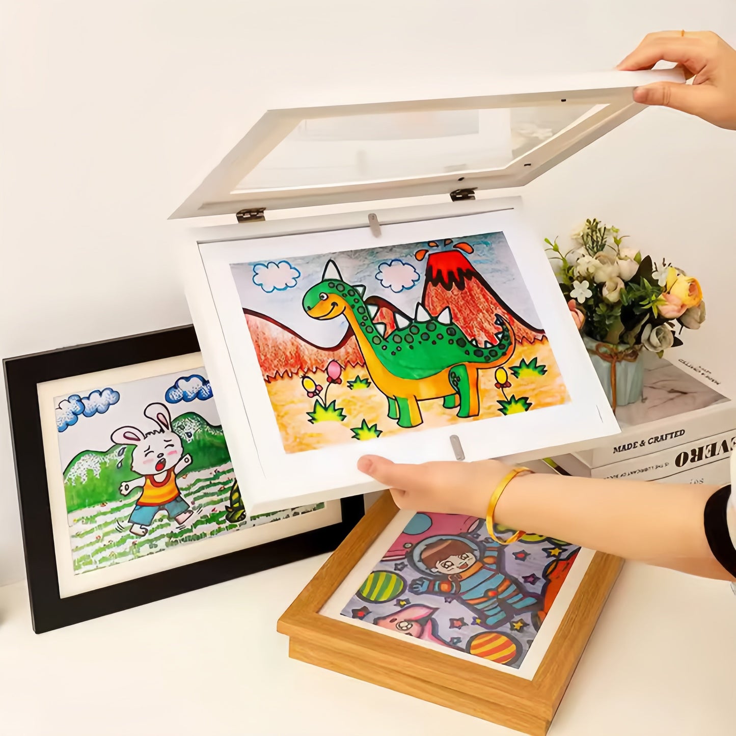 MemoryFrame Kids – Magnetischer Bilderrahmen zur Präsentation von Kinderzeichnungen und Bastelarbeiten